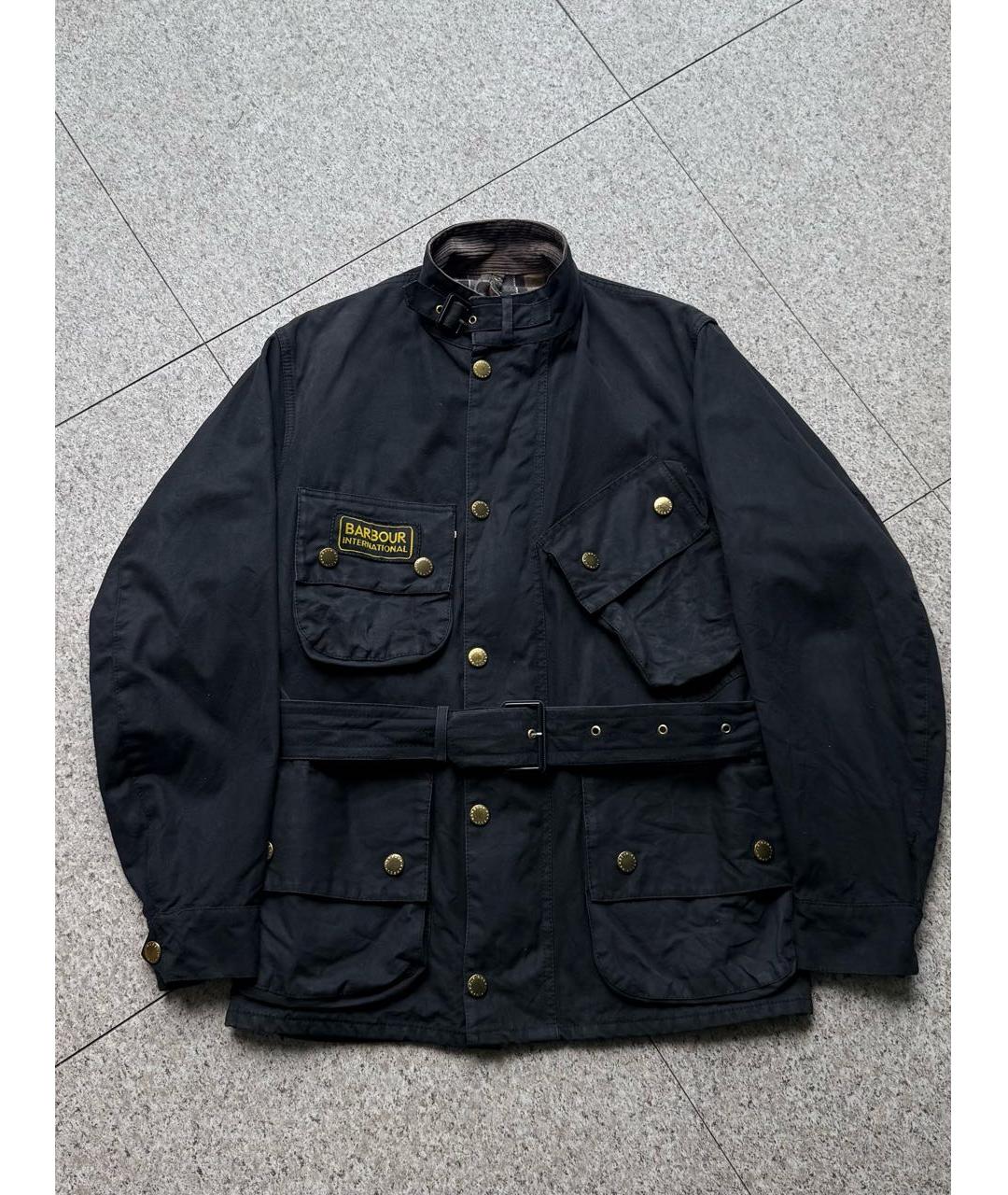 BARBOUR Черная хлопковая куртка, фото 9