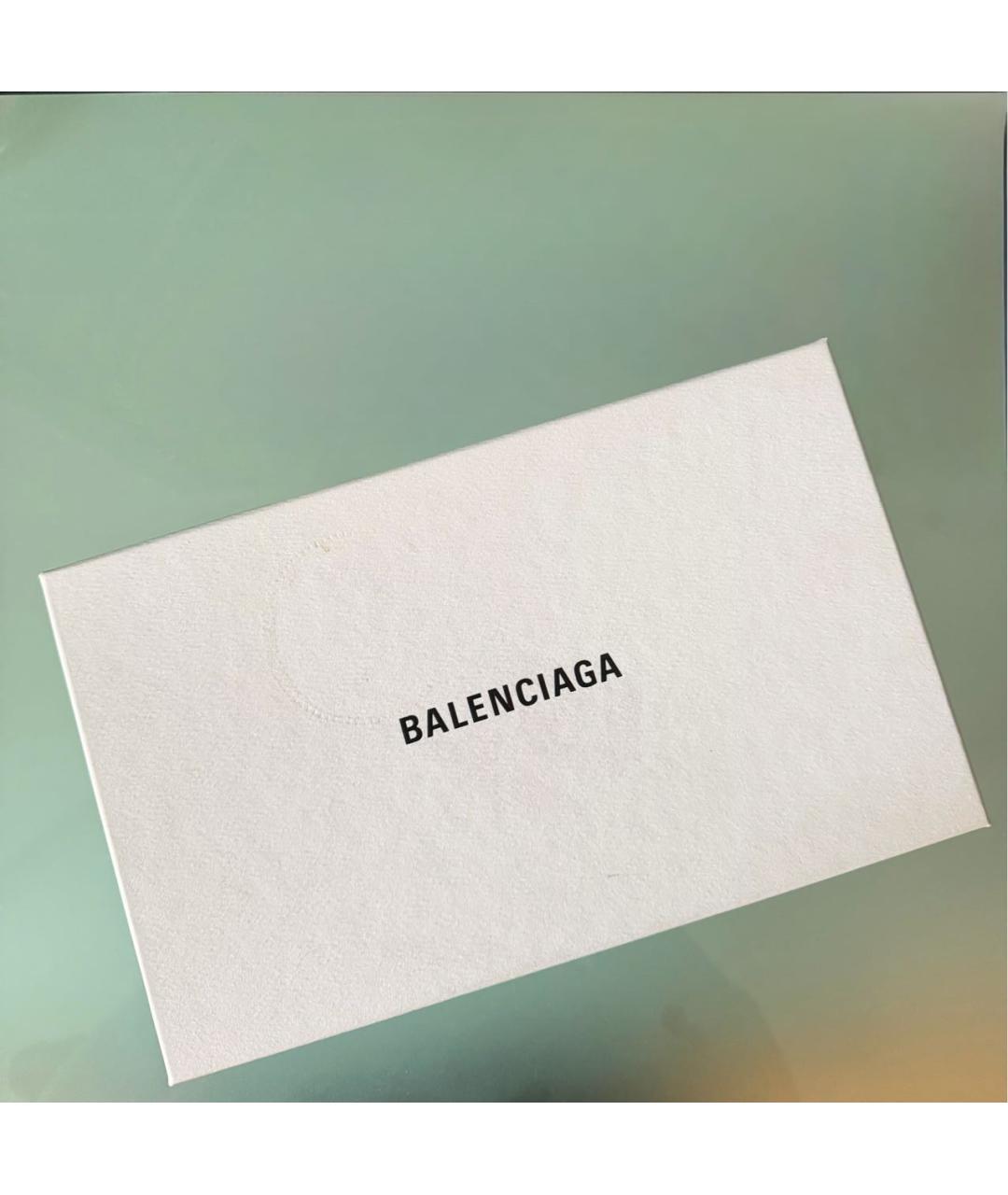 BALENCIAGA Серый кашемировый шарф, фото 5