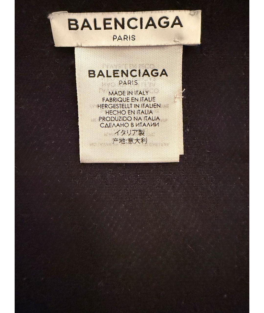 BALENCIAGA Серый кашемировый шарф, фото 4