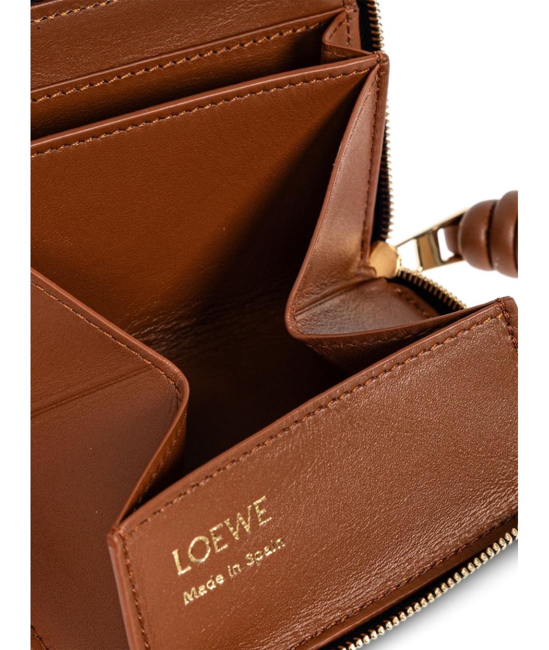 LOEWE Черный кожаный кошелек, фото 5