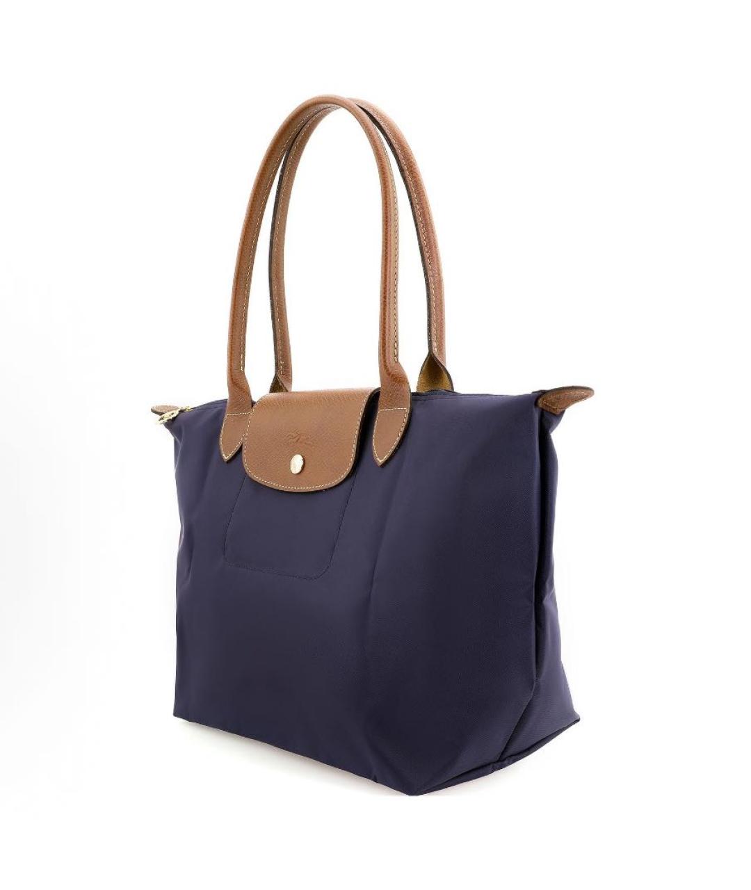 LONGCHAMP Темно-синяя сумка тоут, фото 4