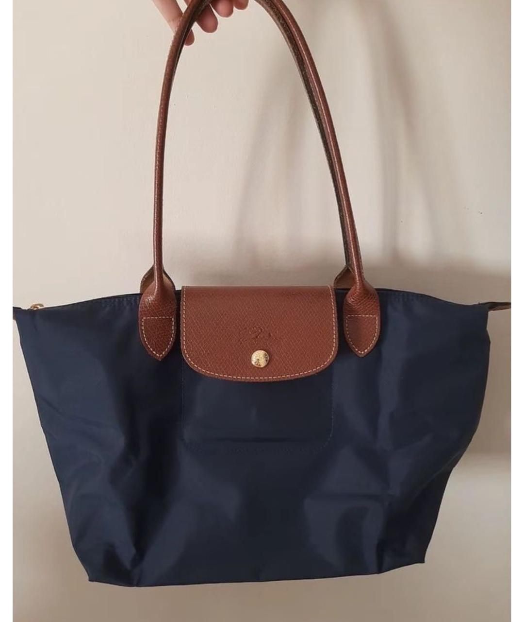 LONGCHAMP Темно-синяя сумка тоут, фото 7