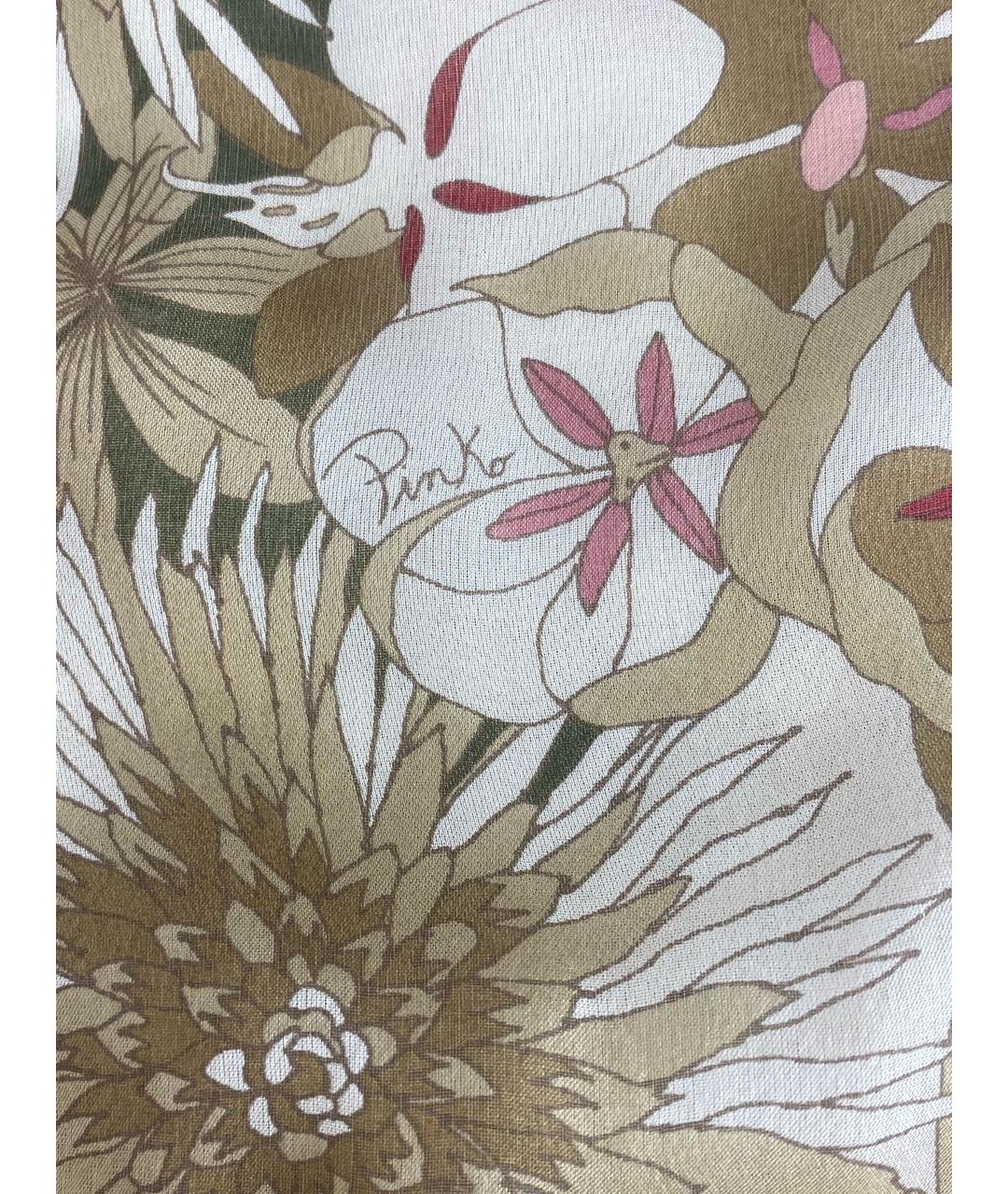 PINKO Мульти шелковая юбка мини, фото 4