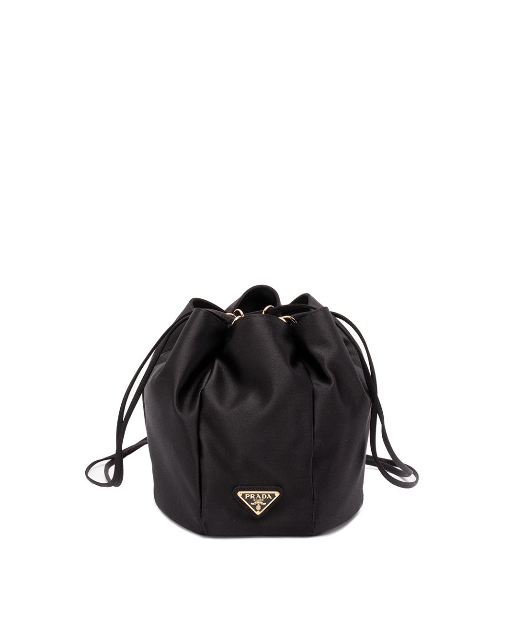 PRADA Черная тканевая сумка тоут, фото 1