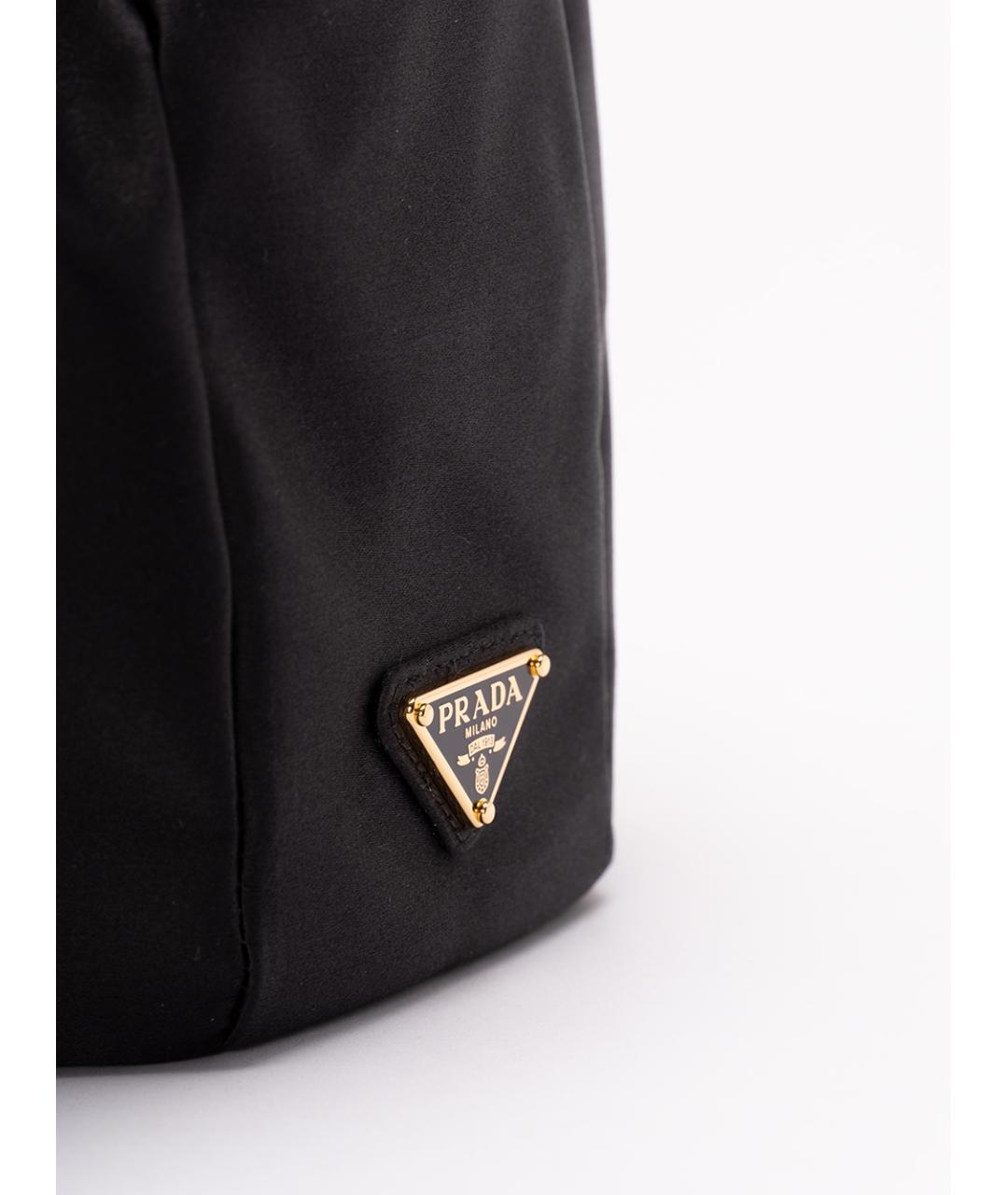 PRADA Черная тканевая сумка тоут, фото 5