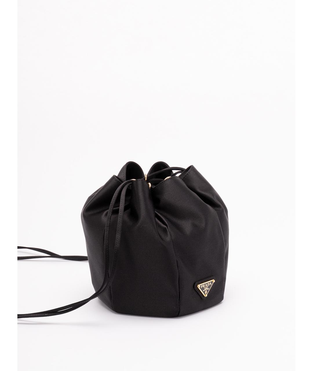 PRADA Черная тканевая сумка тоут, фото 3