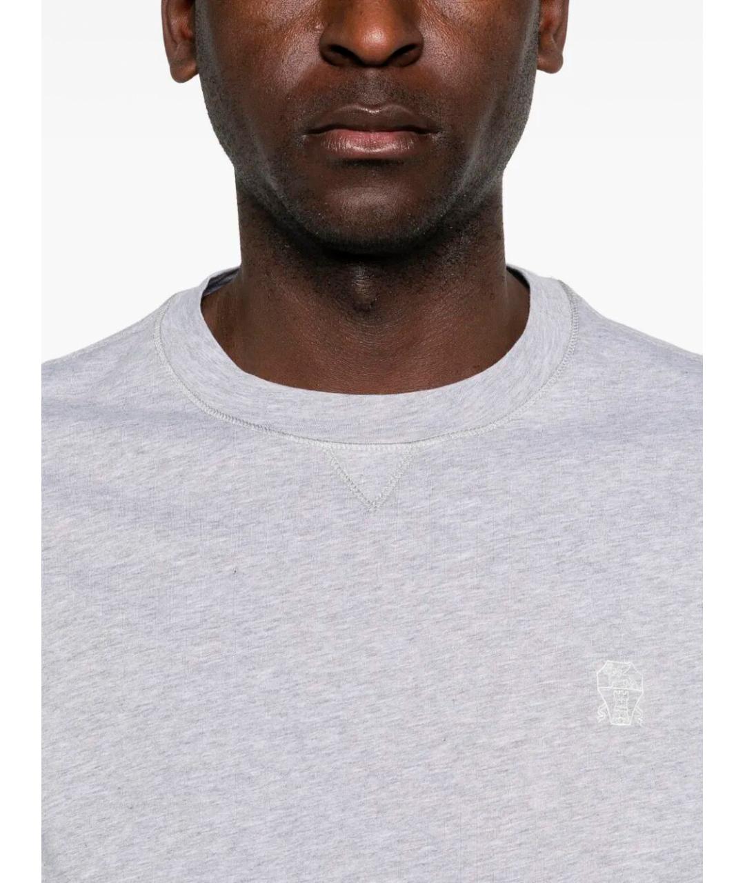 BRUNELLO CUCINELLI Хлопковая футболка, фото 5