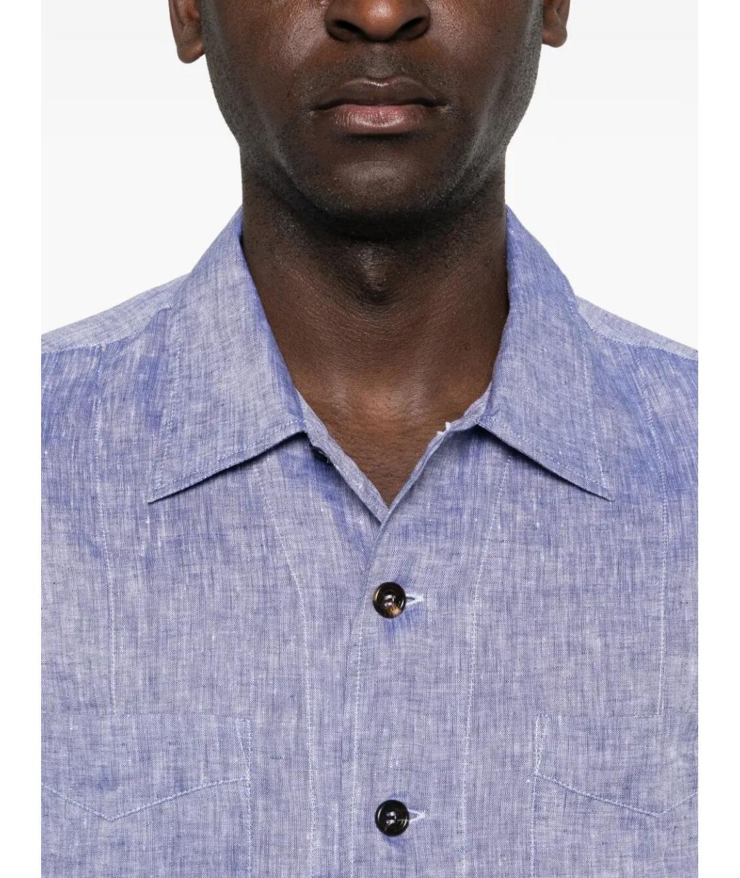 BRUNELLO CUCINELLI Синий льняной пиджак, фото 4