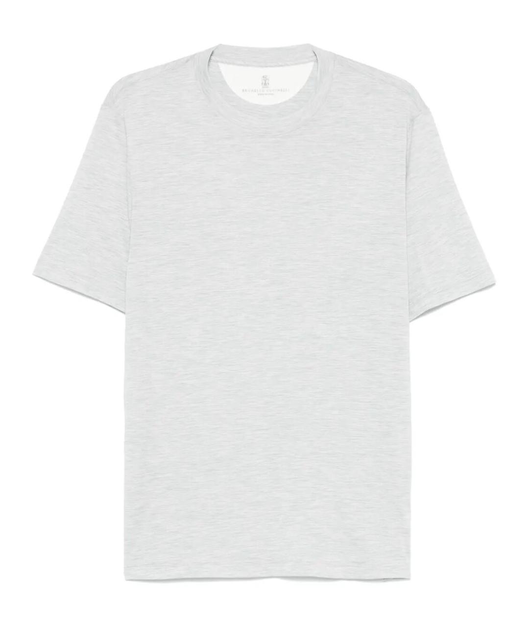 BRUNELLO CUCINELLI Серая футболка, фото 1