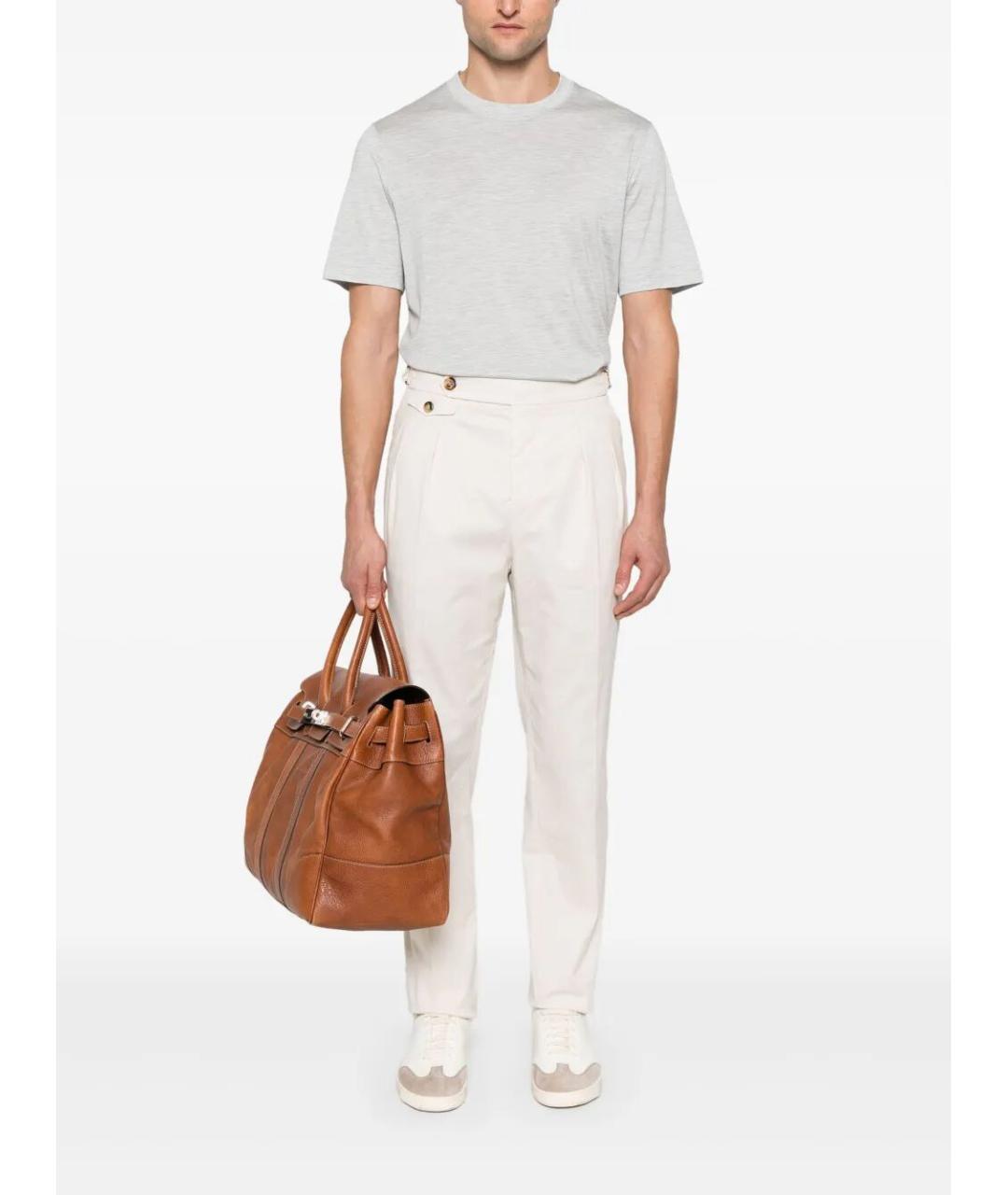 BRUNELLO CUCINELLI Серая футболка, фото 2