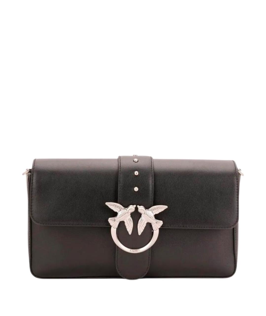 PINKO Коричневая кожаная сумка через плечо, фото 1