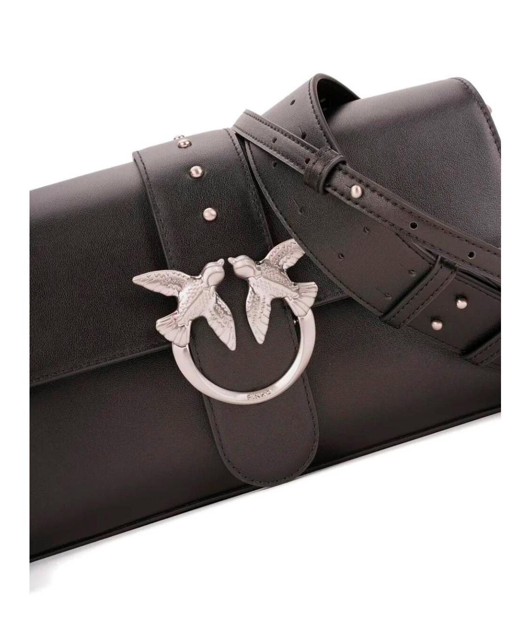 PINKO Коричневая кожаная сумка через плечо, фото 4
