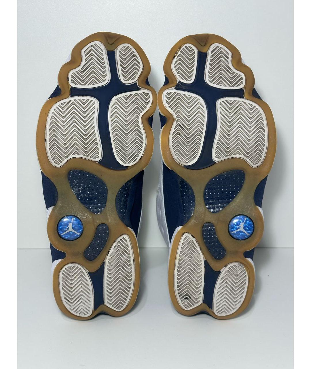 JORDAN Белые кожаные высокие кроссовки / кеды, фото 8