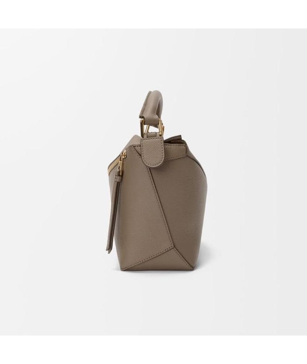 LOEWE Коричневая кожаная сумка через плечо, фото 5