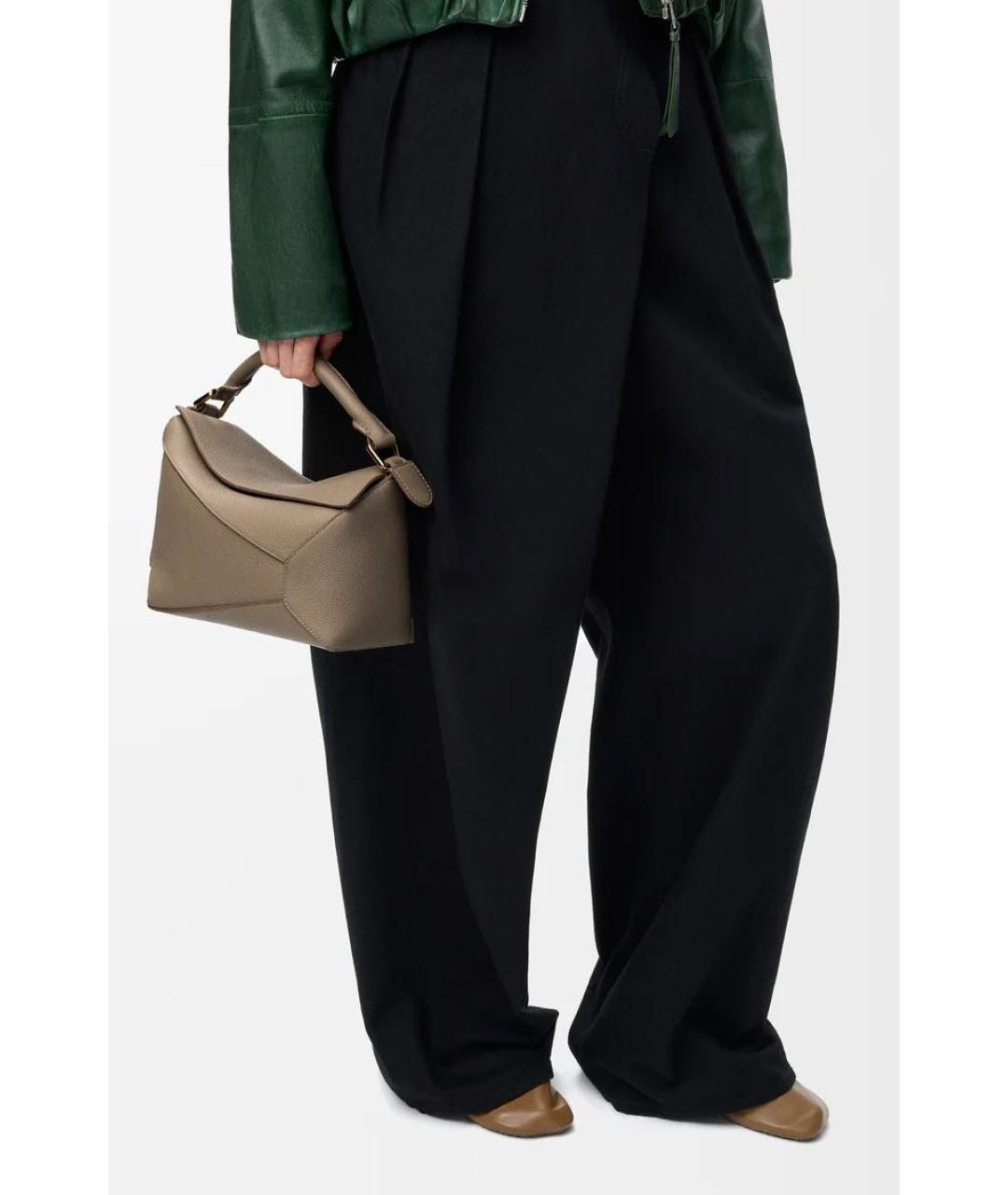 LOEWE Коричневая кожаная сумка через плечо, фото 2