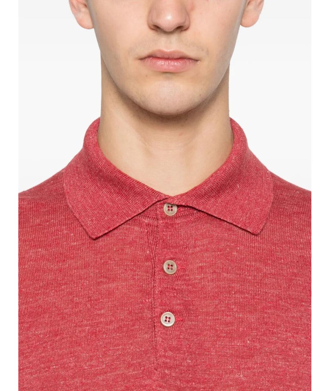 BRUNELLO CUCINELLI Хлопковое поло с коротким рукавом, фото 3