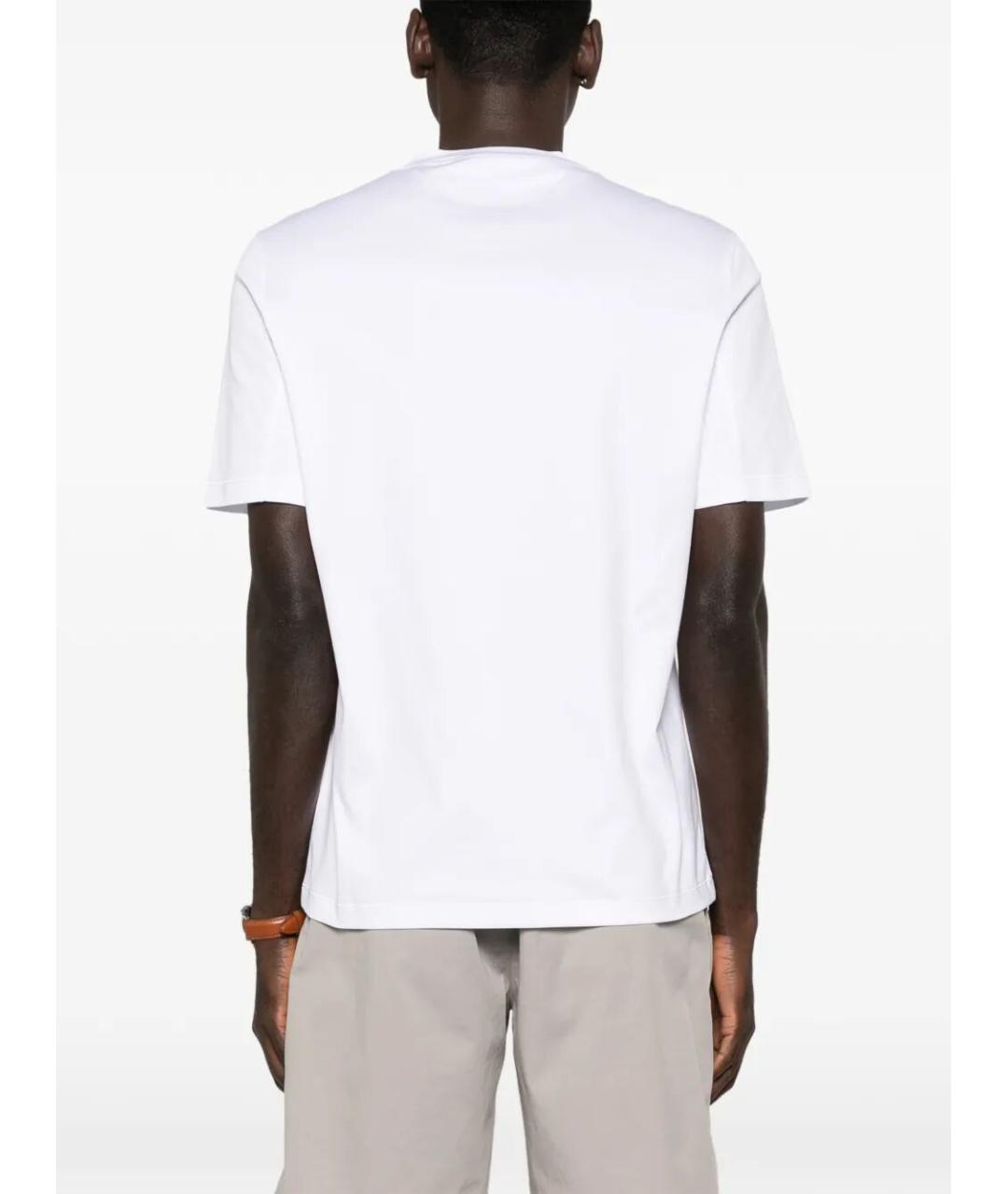 BRUNELLO CUCINELLI Белая хлопковая футболка, фото 5