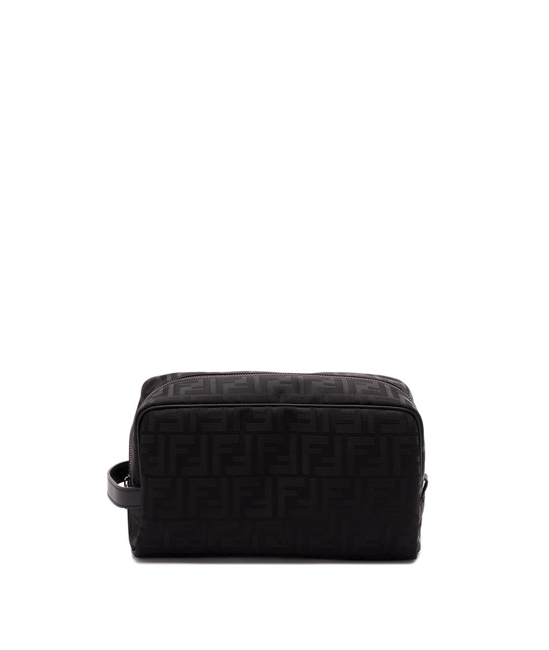 FENDI Черная синтетическая барсетка, фото 1