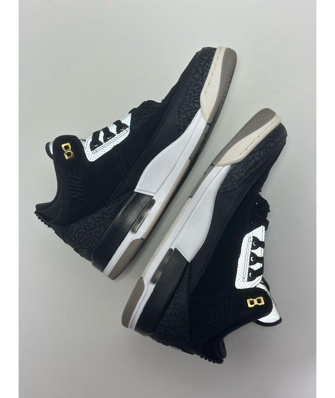 JORDAN Черные замшевые высокие кроссовки / кеды, фото 7