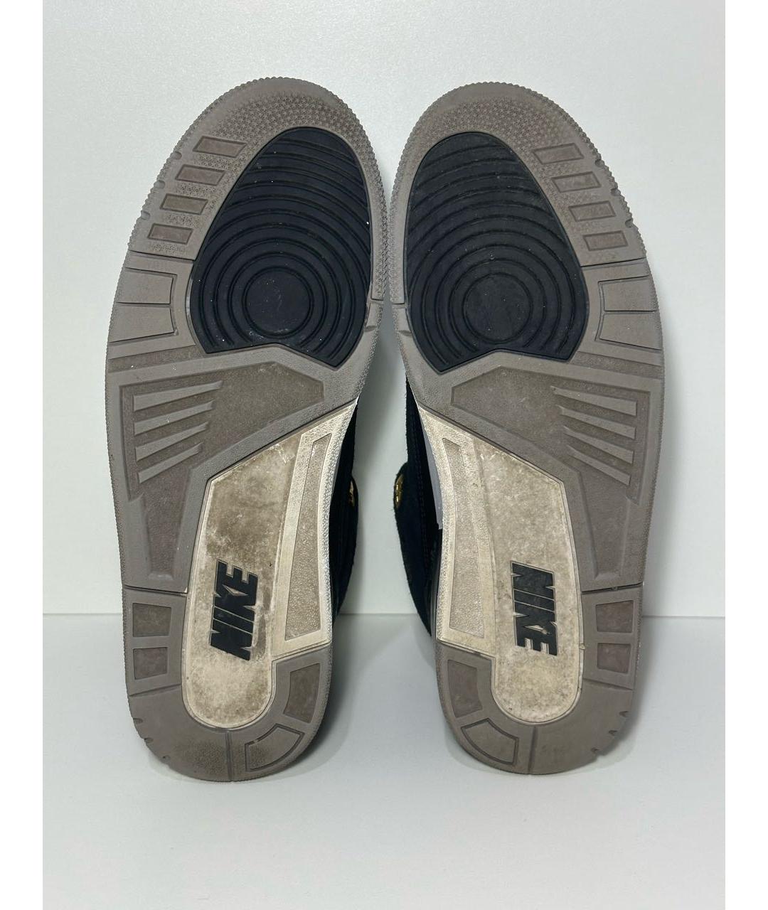 JORDAN Черные замшевые высокие кроссовки / кеды, фото 8