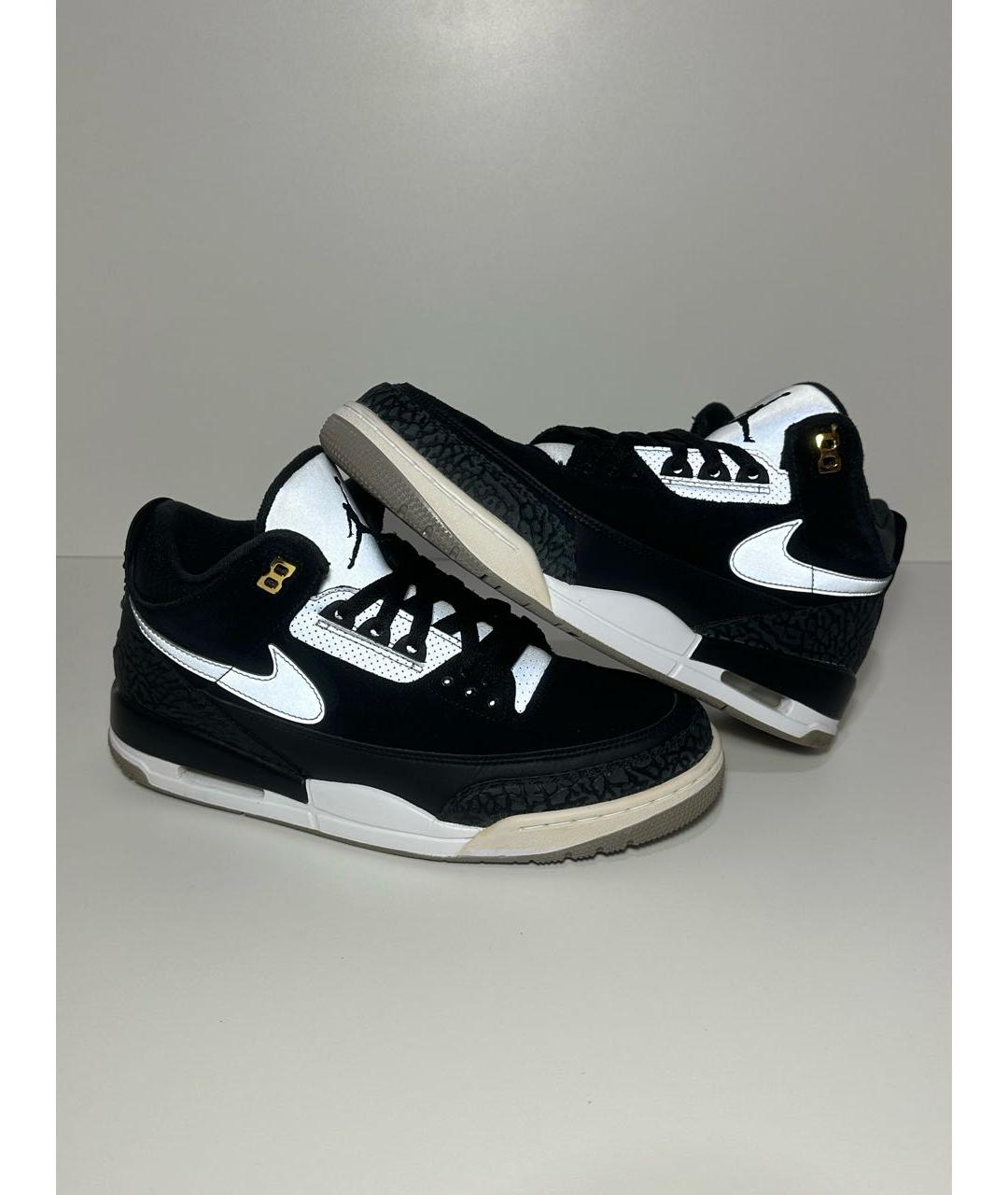 JORDAN Черные замшевые высокие кроссовки / кеды, фото 5