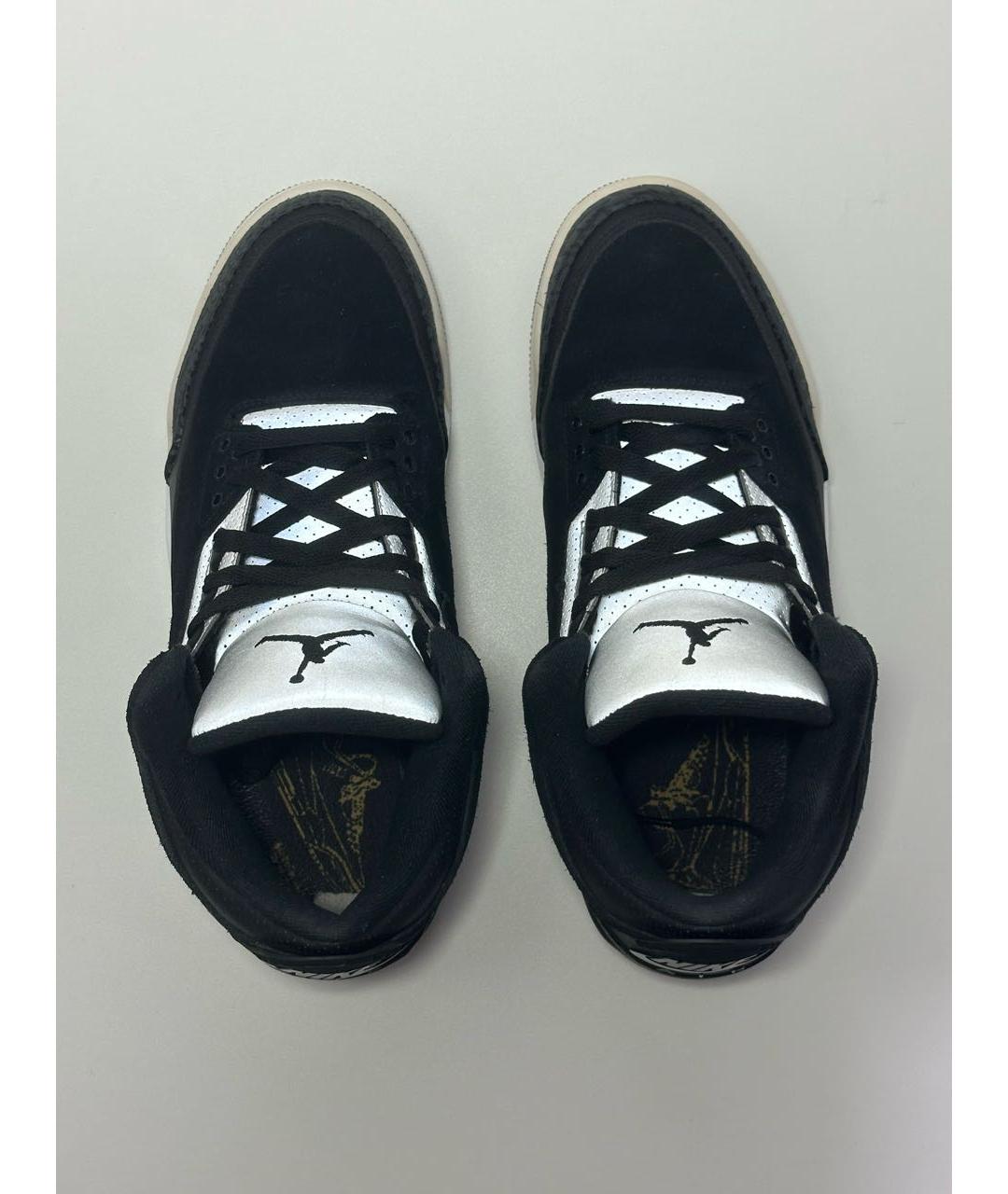 JORDAN Черные замшевые высокие кроссовки / кеды, фото 3