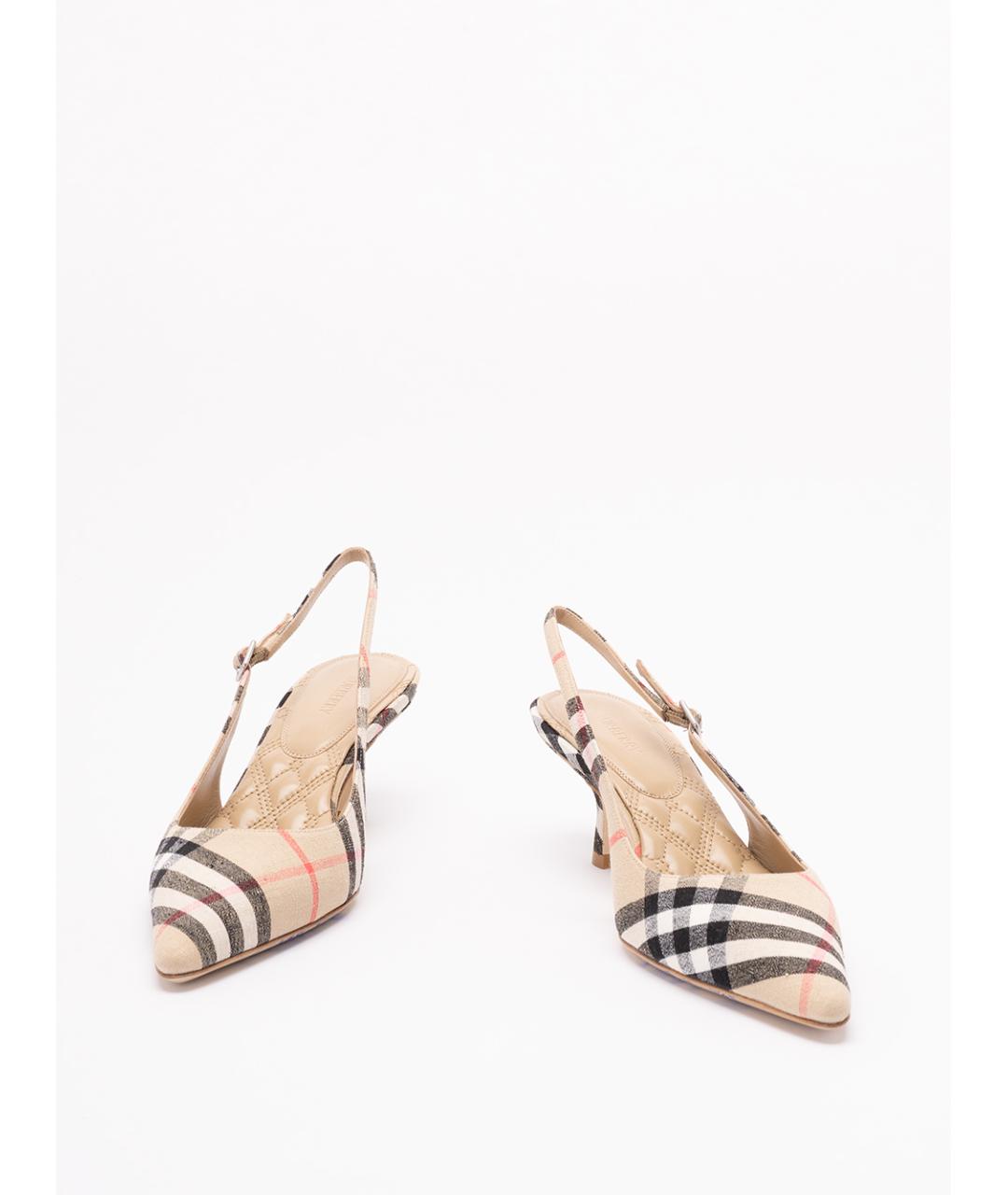 BURBERRY Мульти текстильные туфли, фото 2