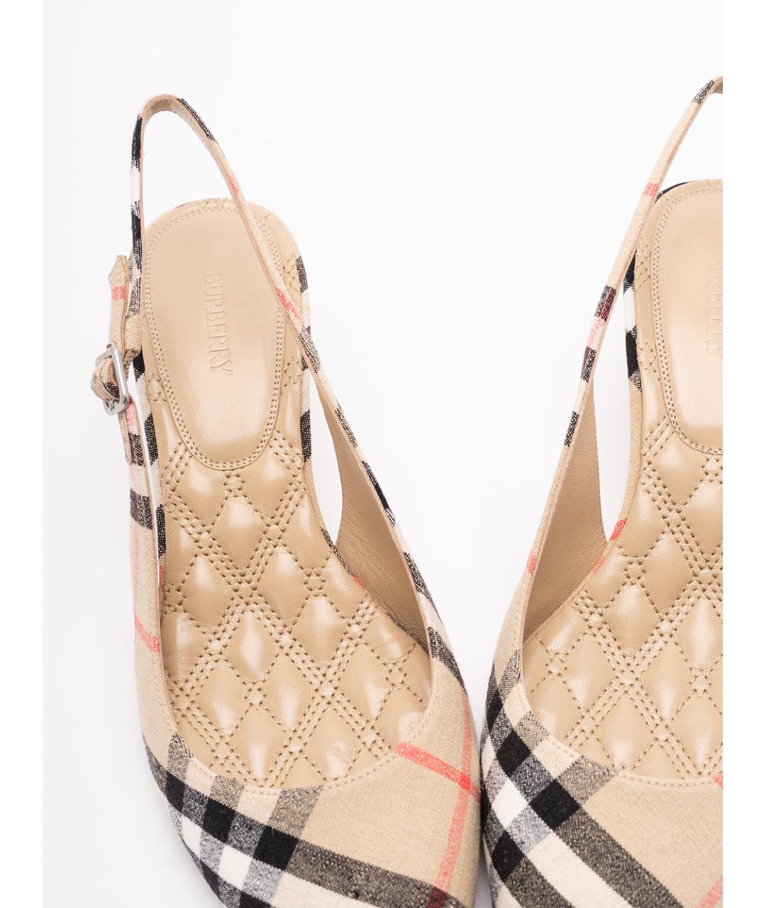 BURBERRY Мульти текстильные туфли, фото 5
