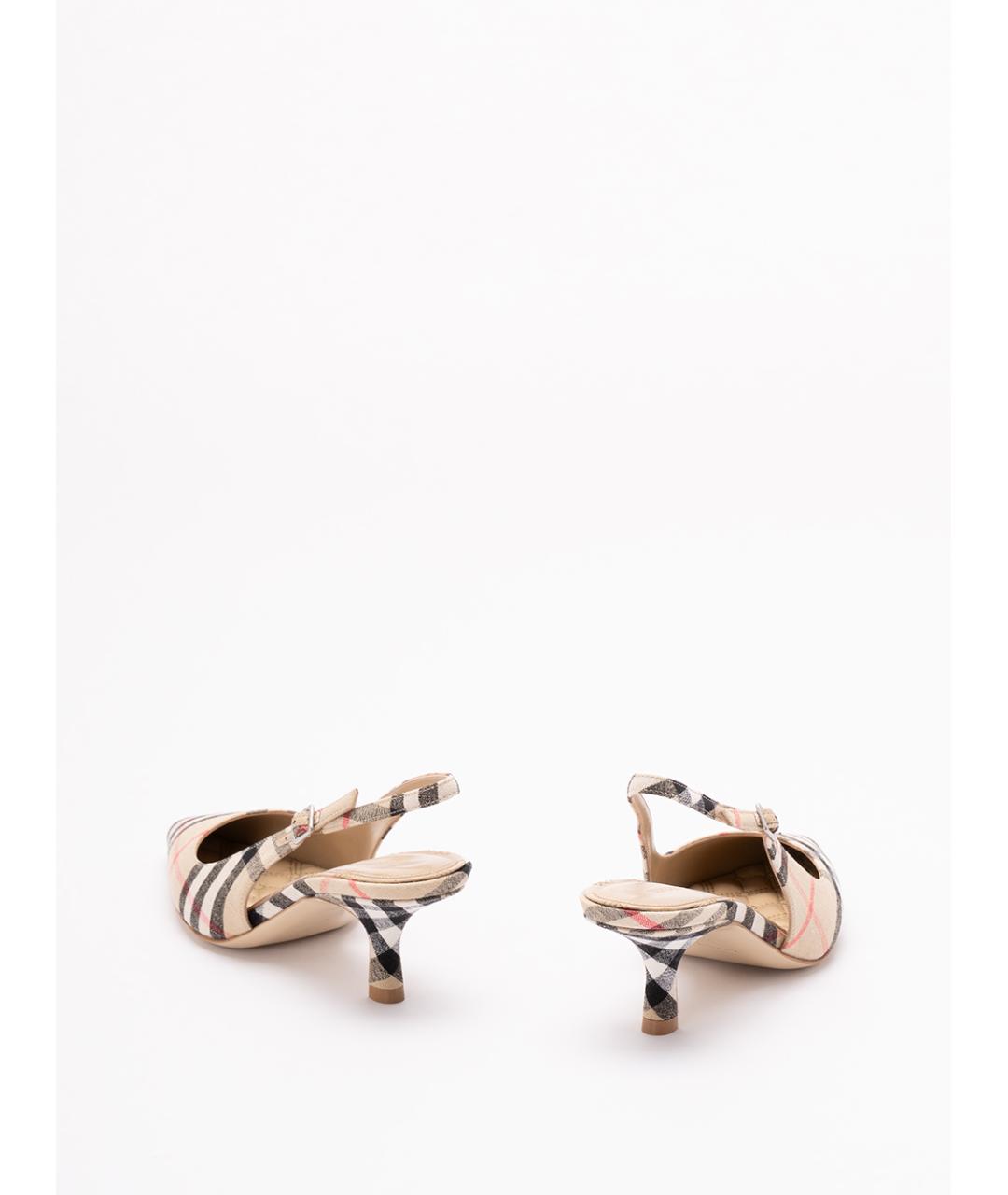 BURBERRY Мульти текстильные туфли, фото 3