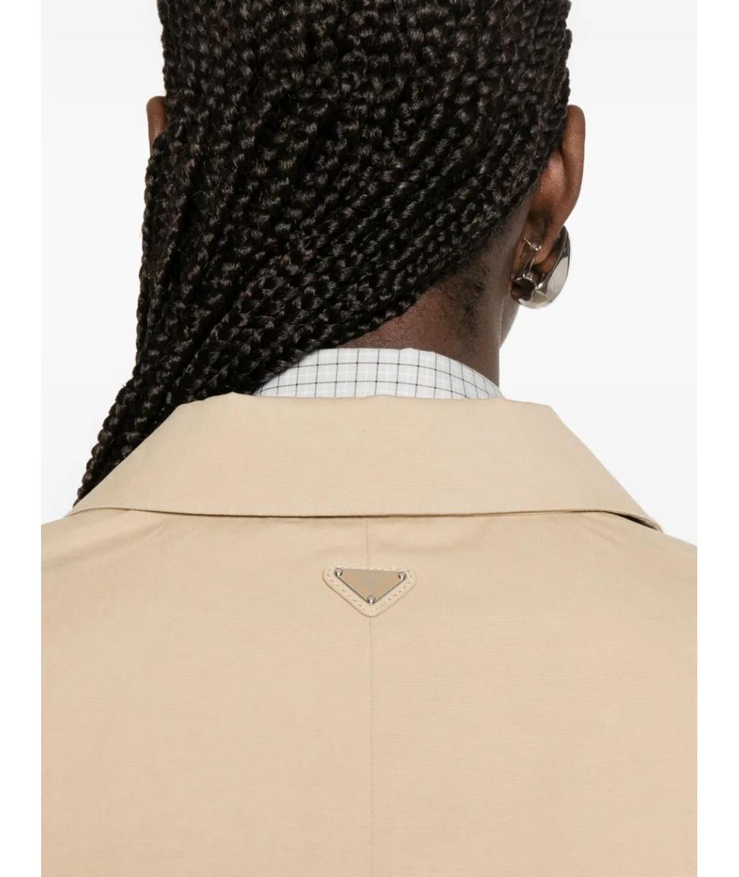 PRADA Бежевый хлопковый жакет/пиджак, фото 4
