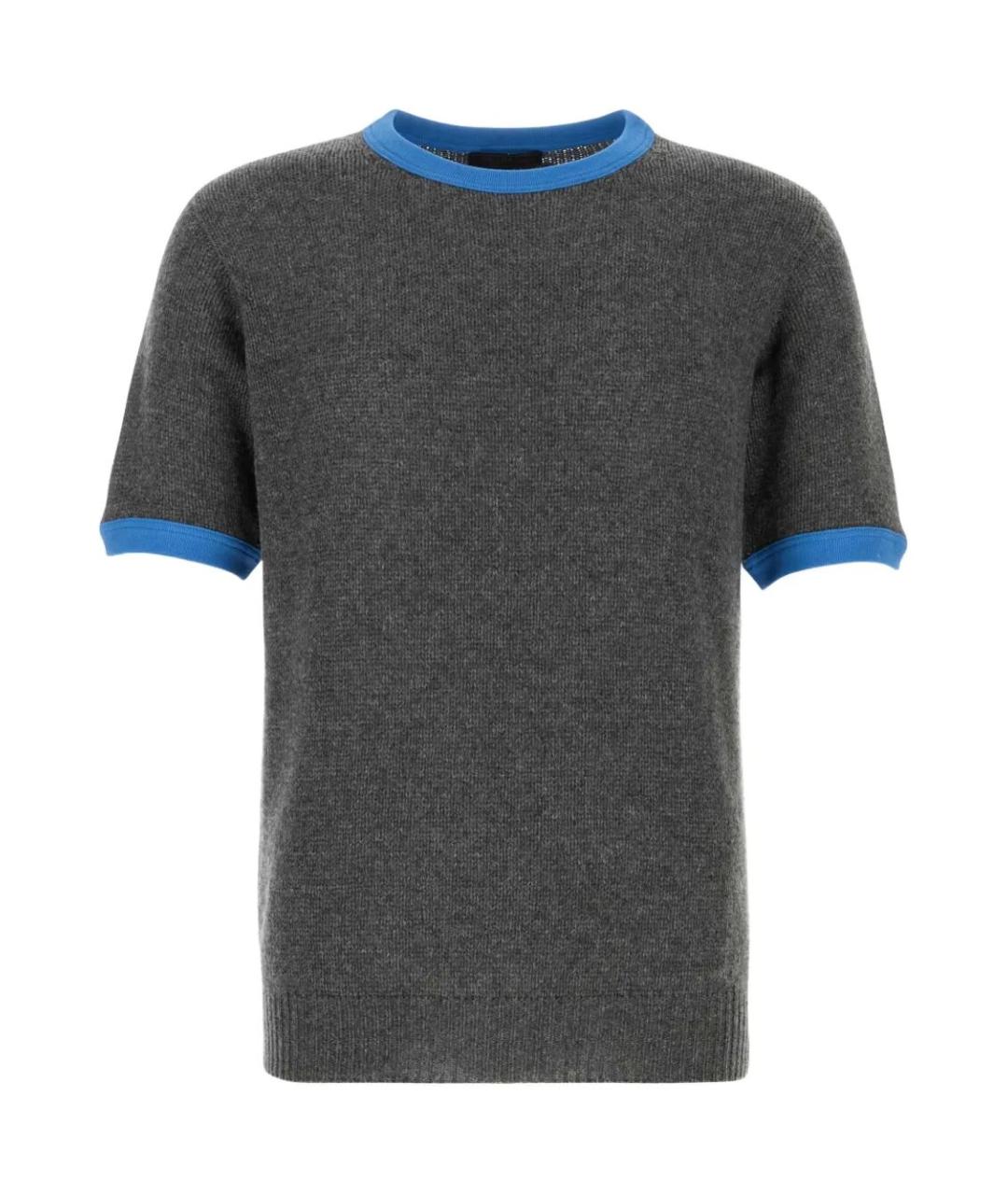 PRADA Серый кашемировый джемпер / свитер, фото 1