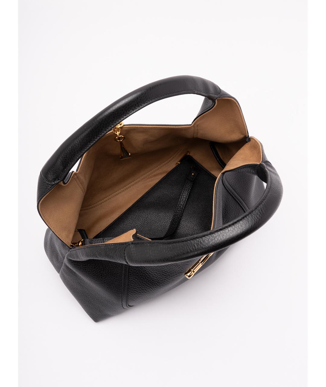 GUCCI Черная кожаная сумка через плечо, фото 6