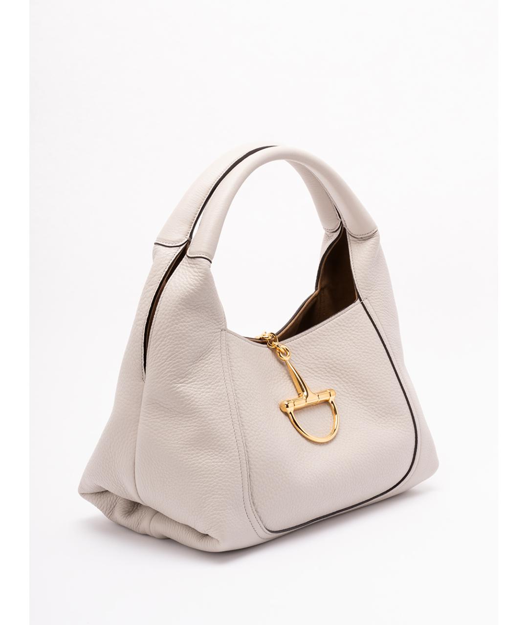 GUCCI Бежевая кожаная сумка через плечо, фото 3