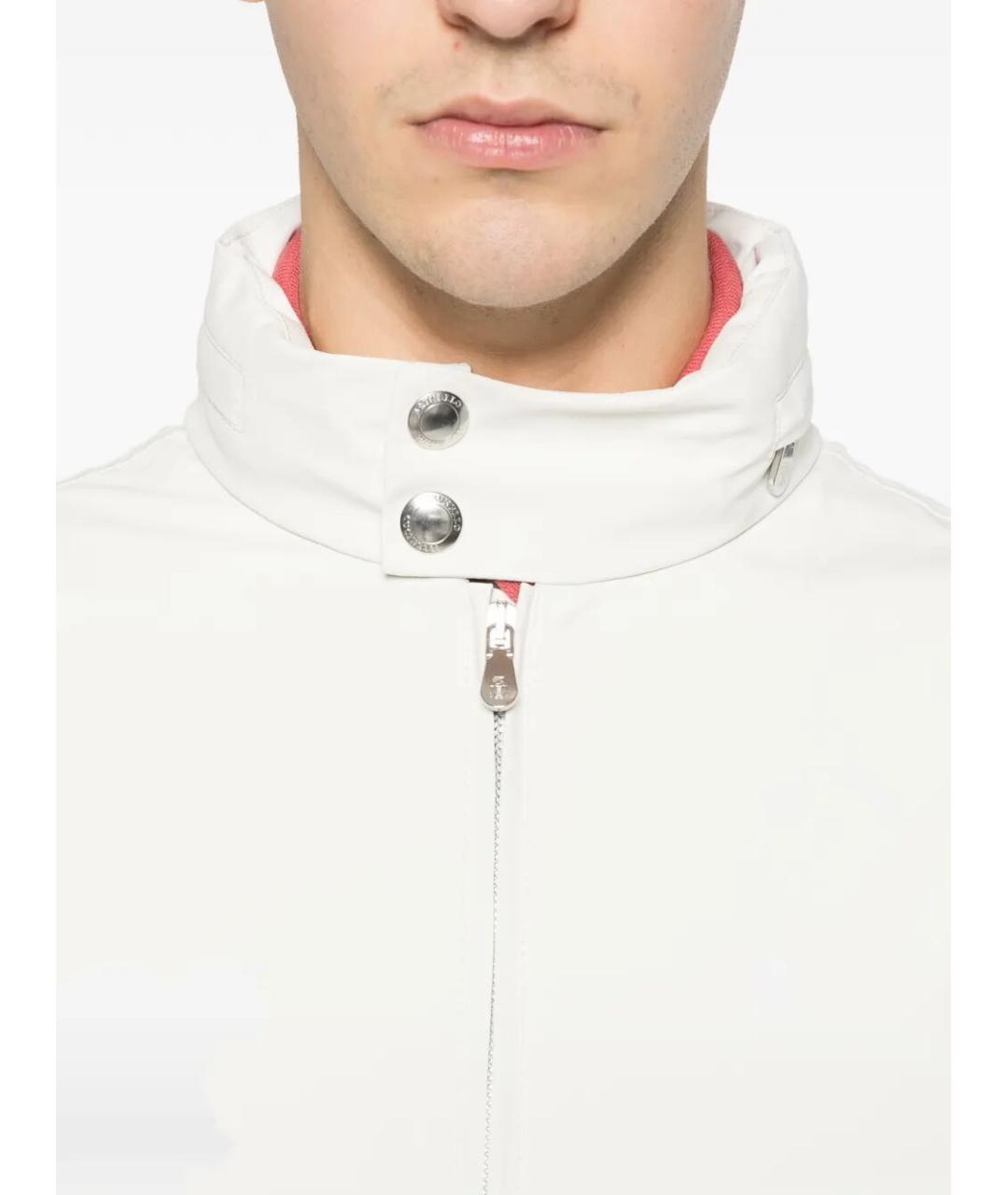 BRUNELLO CUCINELLI Белая полиамидовая куртка, фото 4