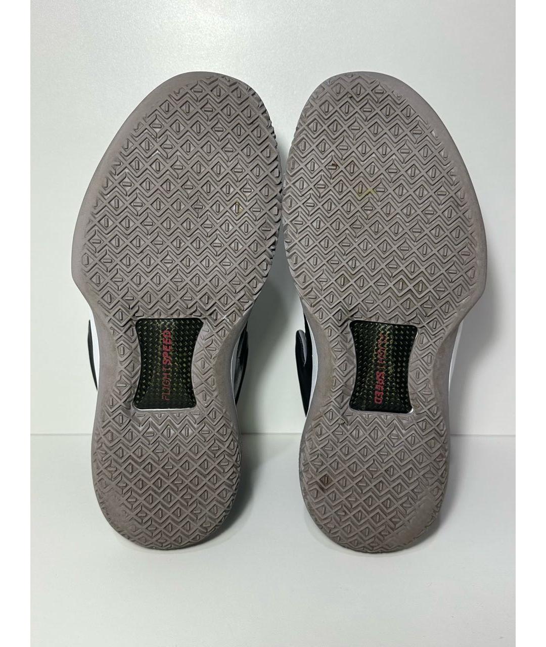 JORDAN Антрацитовые синтетические высокие кроссовки / кеды, фото 8