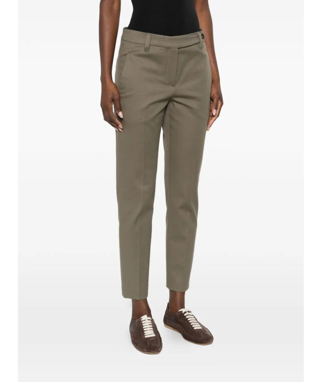 BRUNELLO CUCINELLI Хлопковые прямые брюки, фото 4