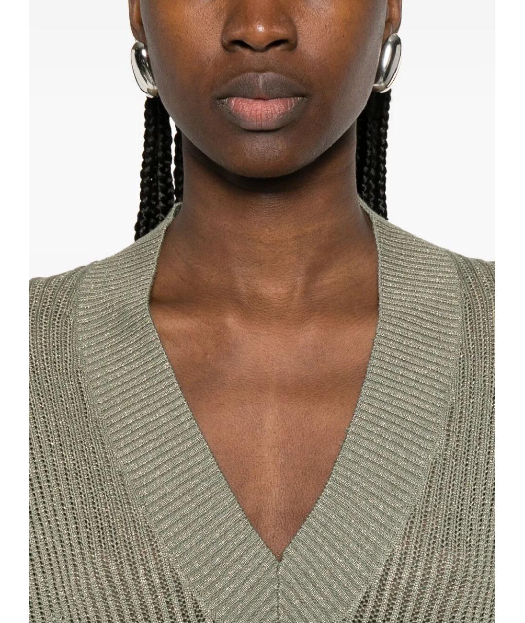 BRUNELLO CUCINELLI Серый хлопковый джемпер / свитер, фото 4