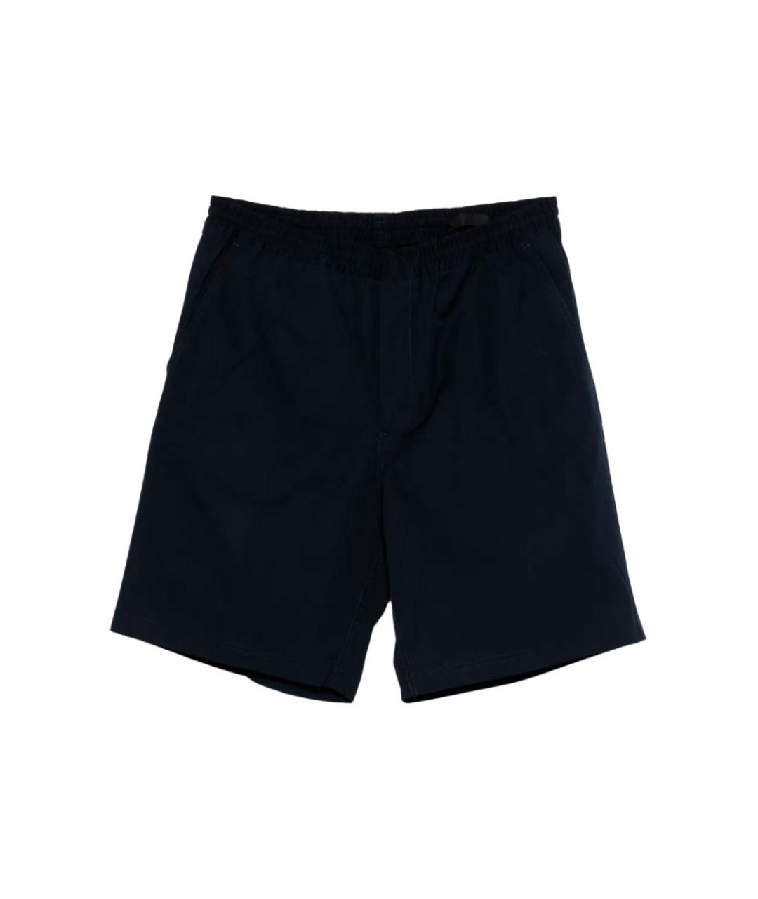 PRADA Темно-синие хлопковые шорты, фото 1