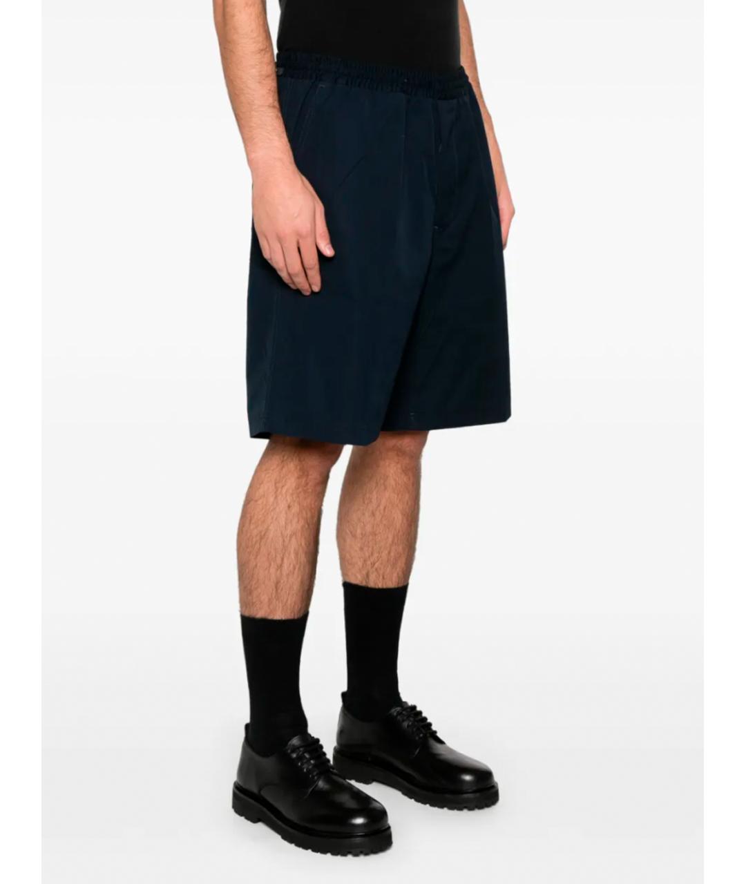 PRADA Темно-синие хлопковые шорты, фото 2