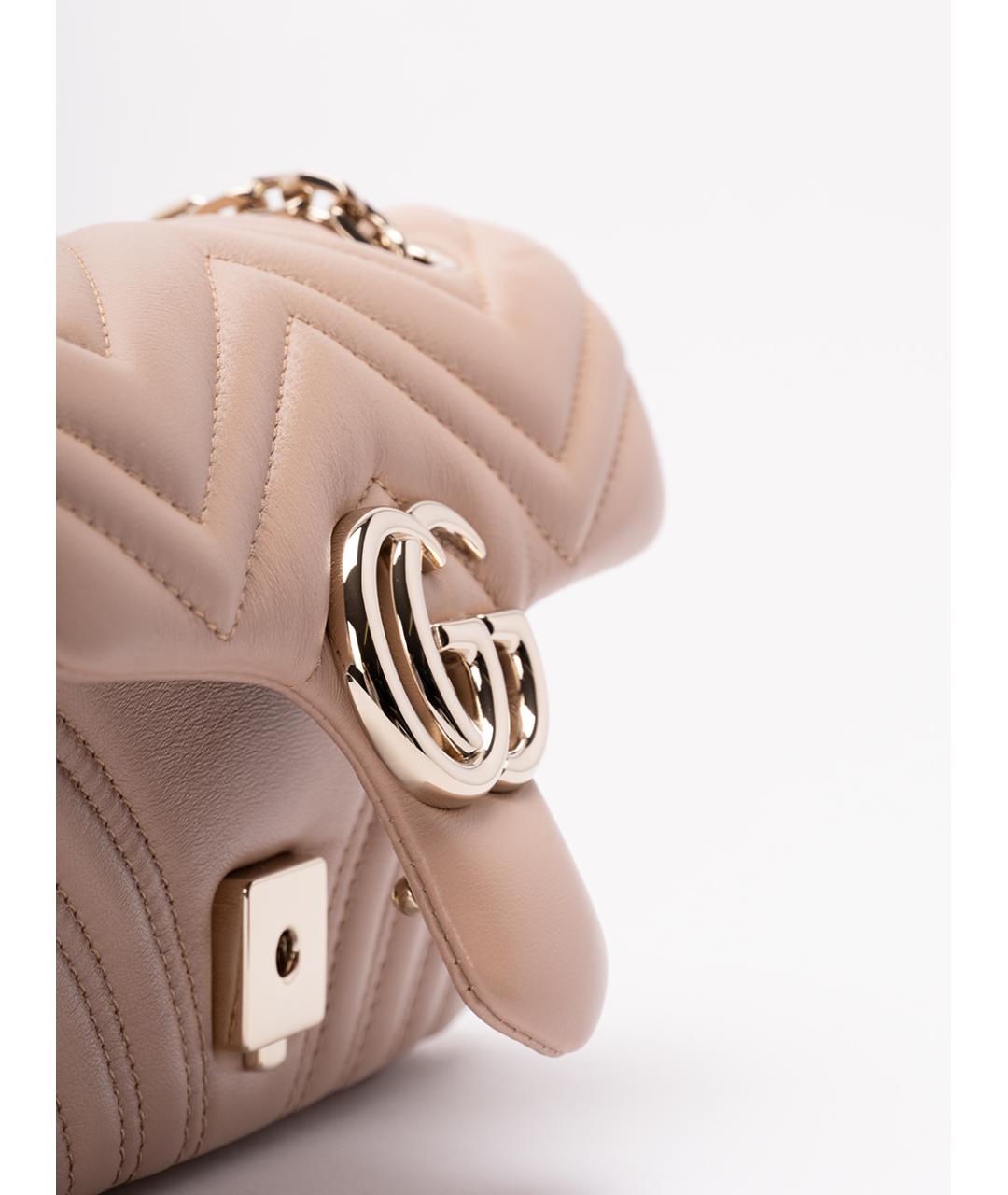 GUCCI Розовая кожаная сумка через плечо, фото 5