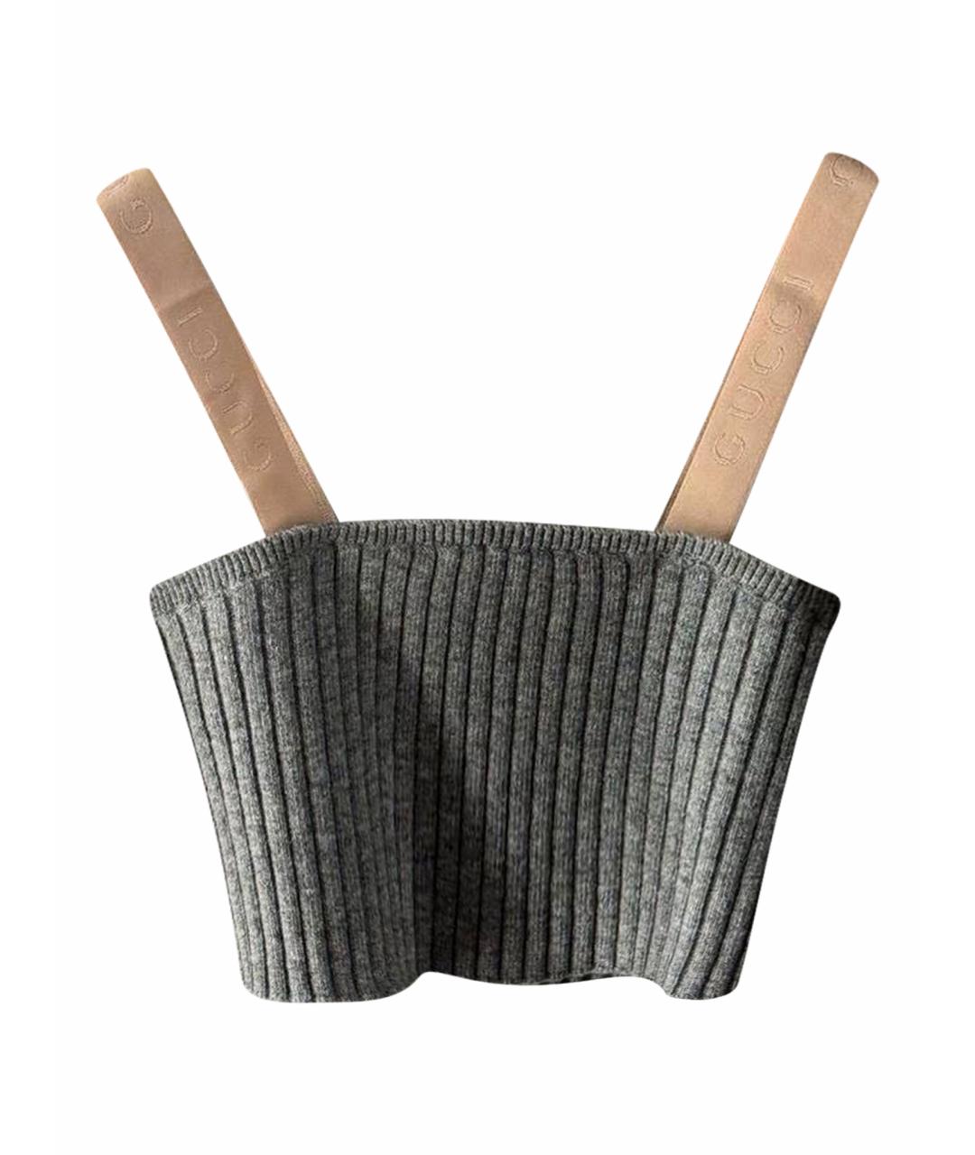 GUCCI Серая майка, фото 1