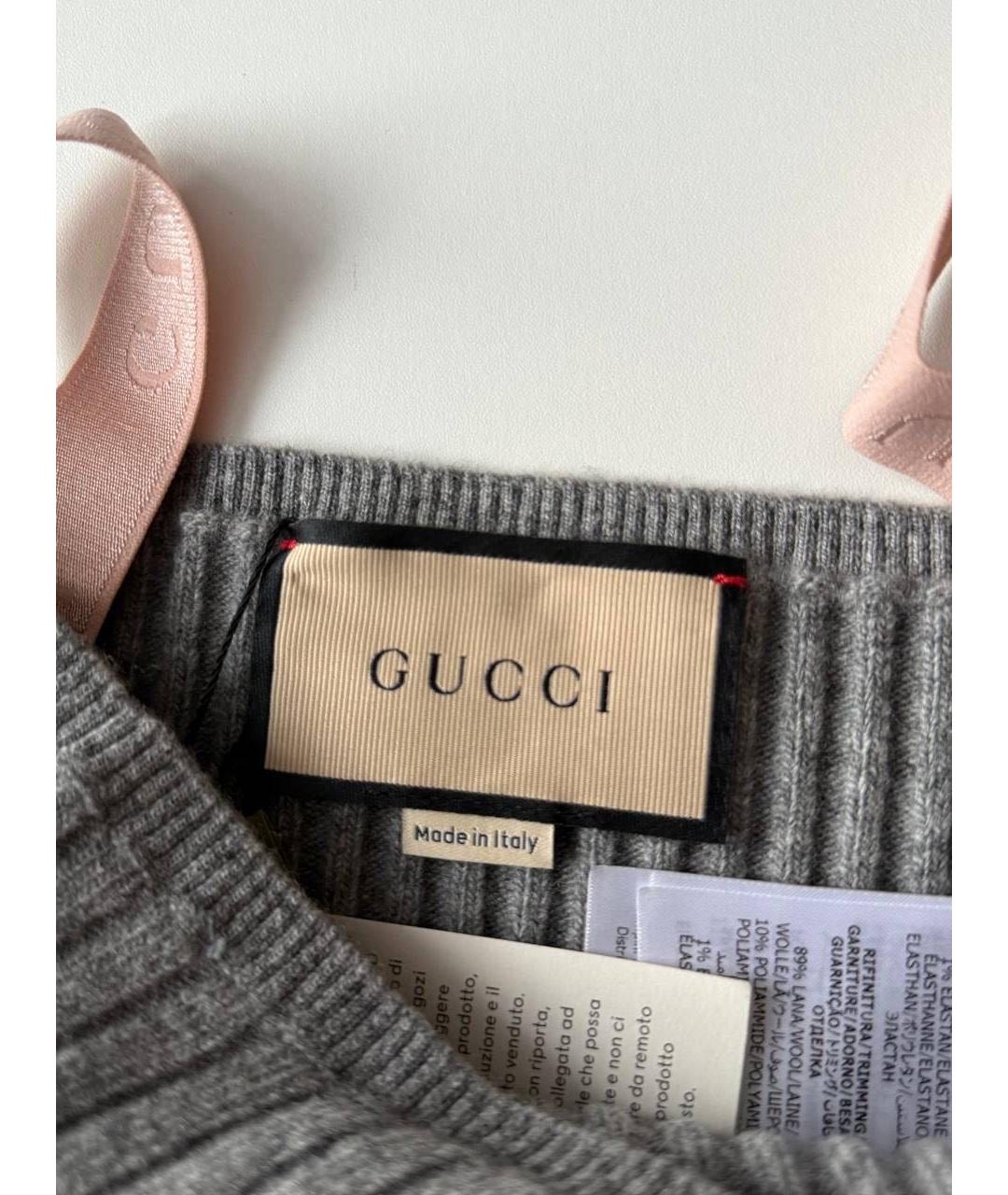 GUCCI Серая майка, фото 3