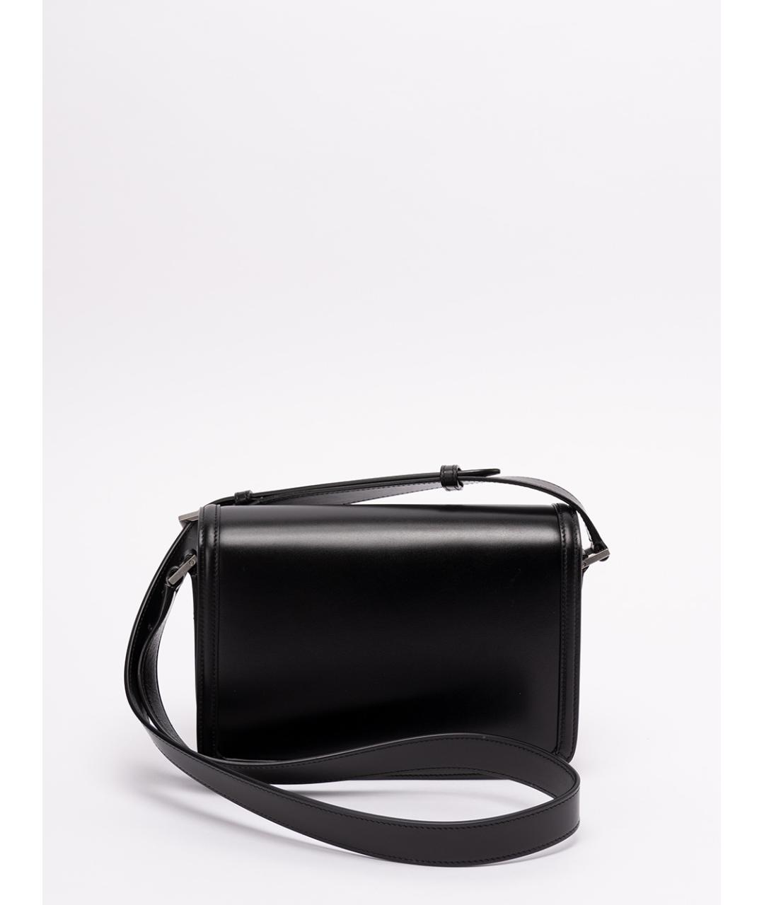 SAINT LAURENT Черная кожаная сумка на плечо, фото 3