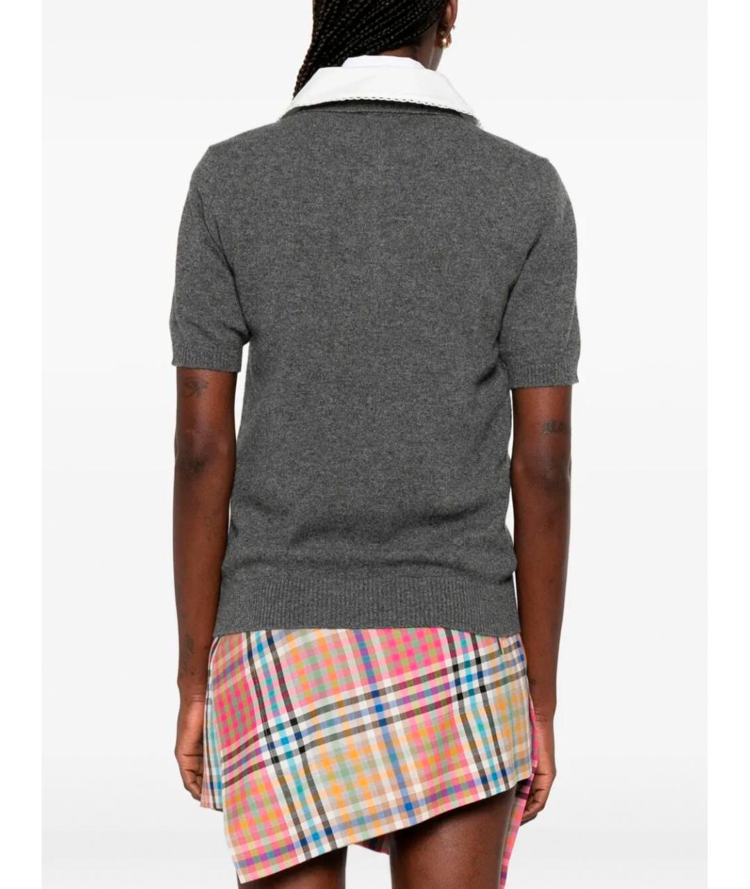 MIU MIU Серая футболка, фото 4