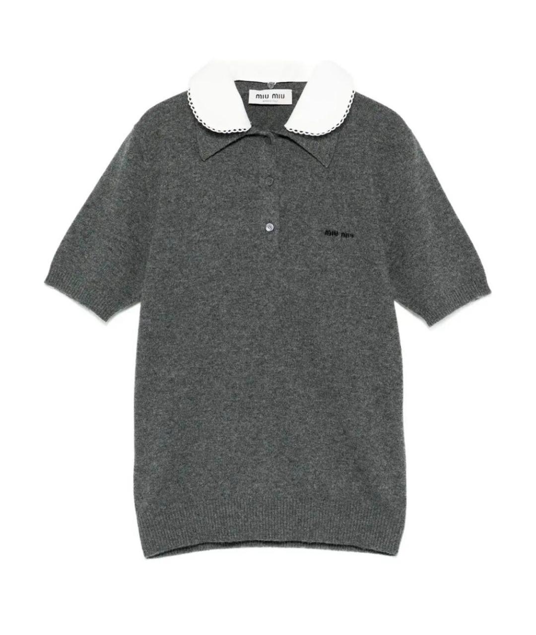 MIU MIU Серая футболка, фото 1