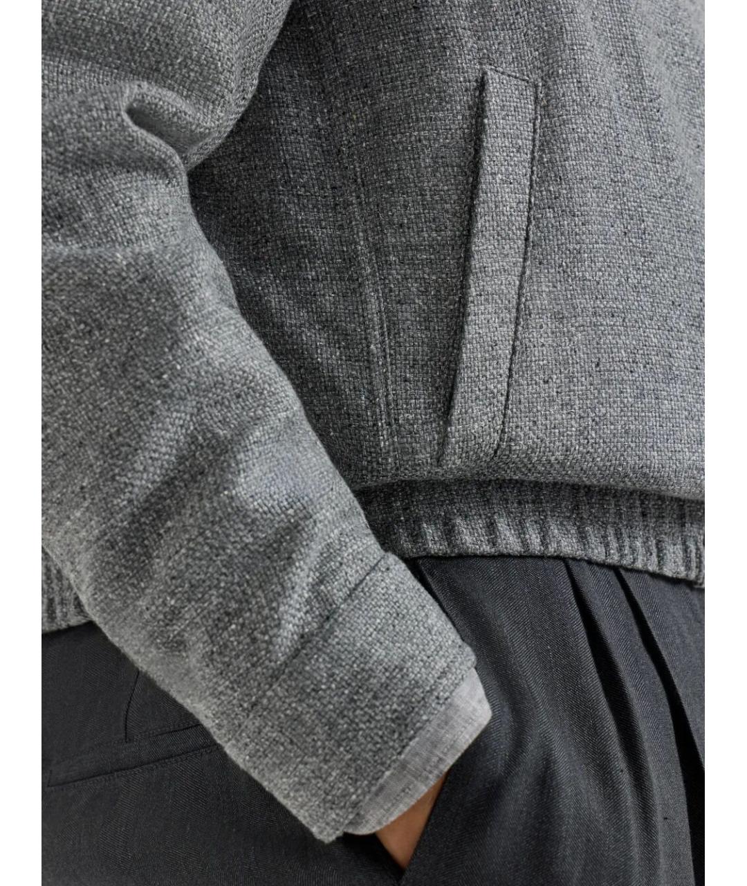 BRUNELLO CUCINELLI Антрацитовая шелковая куртка, фото 5