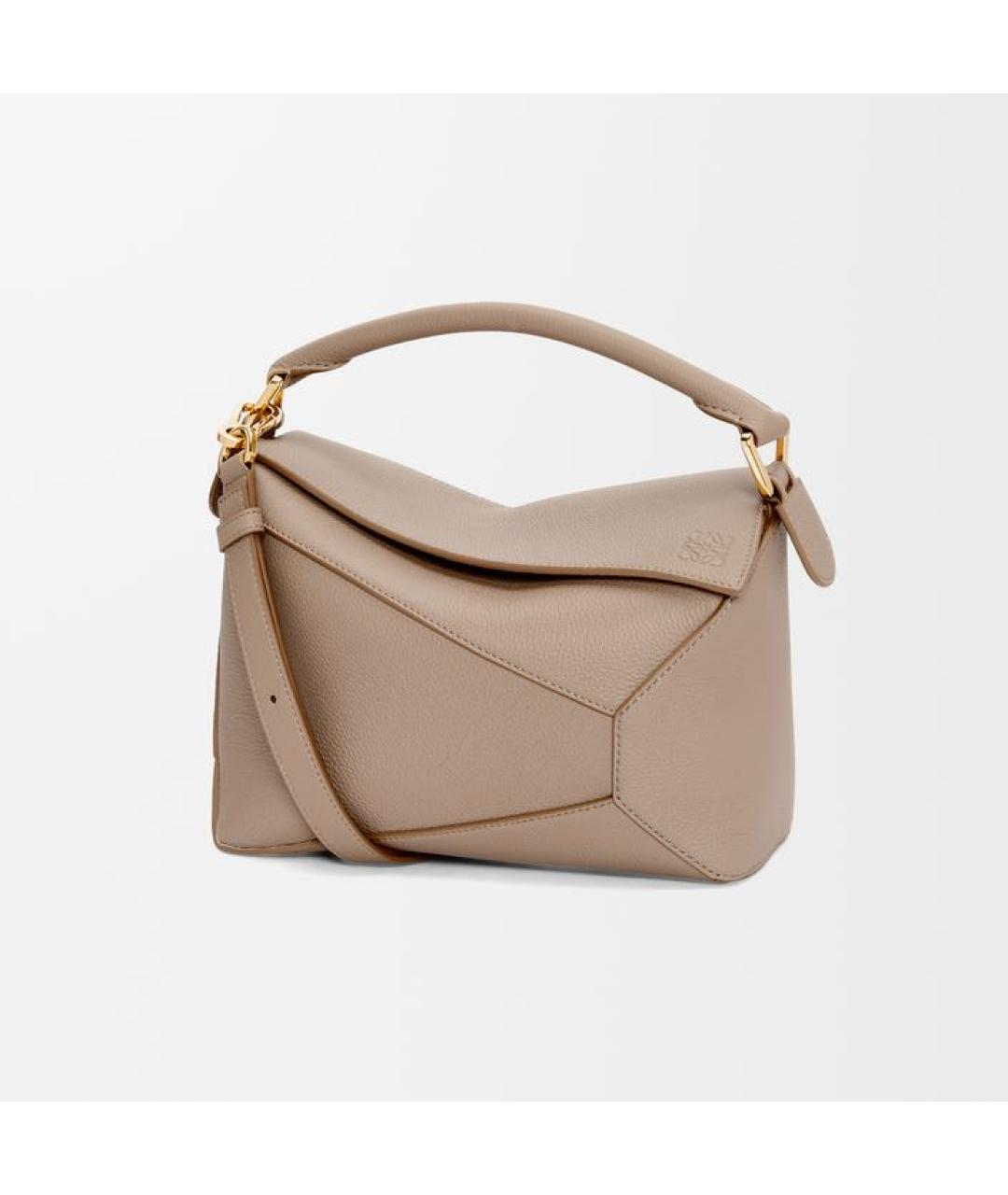 LOEWE Коричневая кожаная сумка с короткими ручками, фото 6