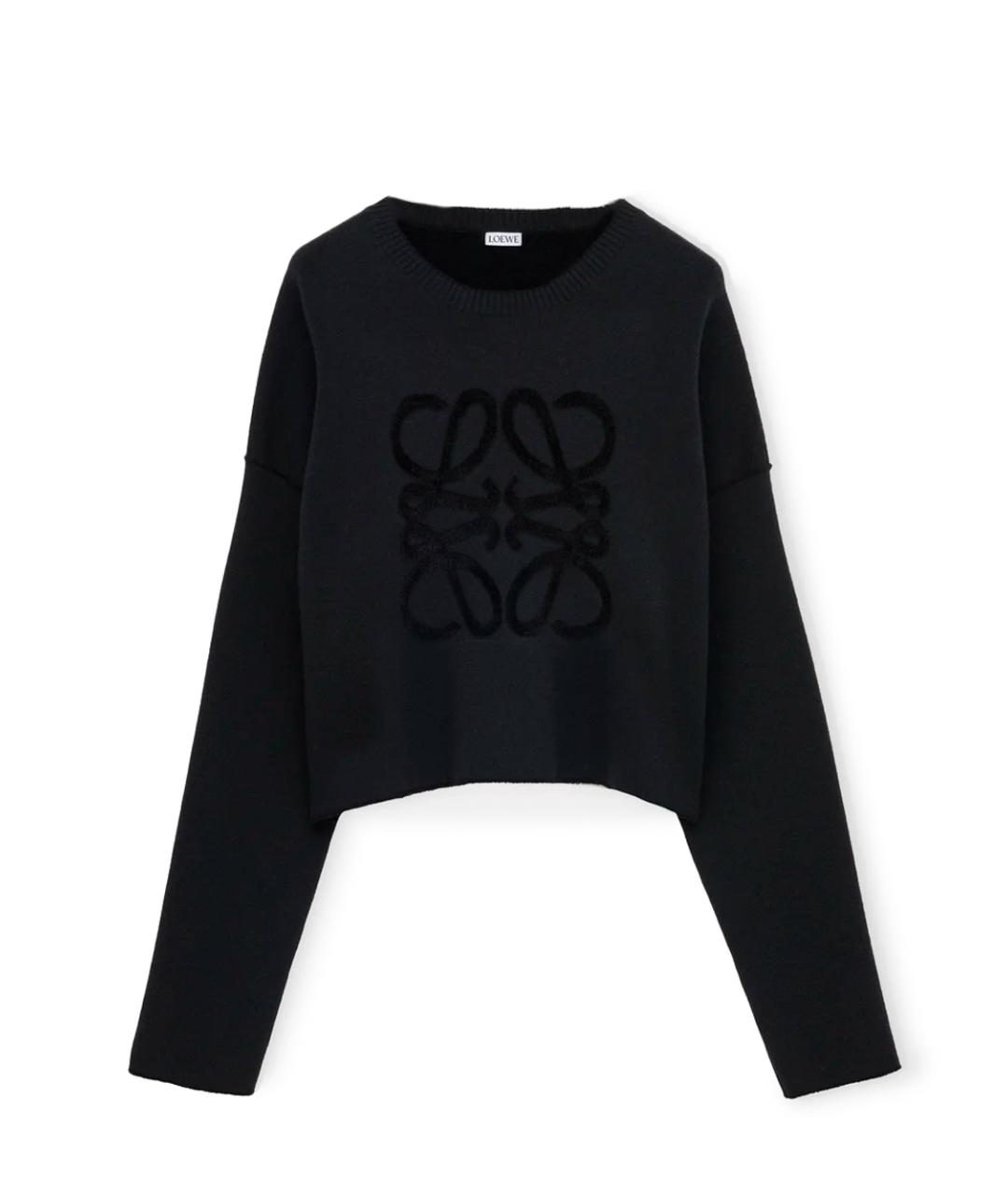 LOEWE Черный шерстяной джемпер / свитер, фото 1
