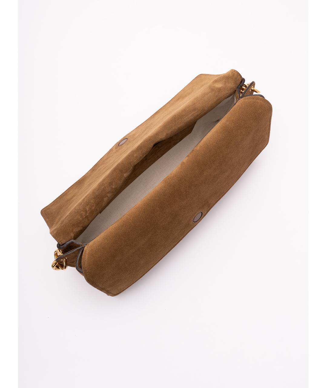 GUCCI Коричневая замшевая сумка через плечо, фото 5