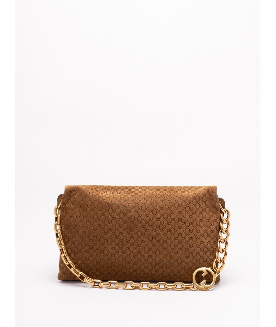 GUCCI Коричневая замшевая сумка через плечо, фото 2